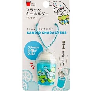 Sanrio Cinnamorolll Hello Kitty Cute Kawaii Girly Frappe Blue Keychain For Women